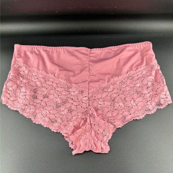 Barbra Lingerie Wm's Cheeky Panties Sz 5X New Cond Rose Color Nylon & Spandex - Picture 2 of 8
